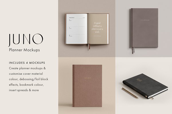 Download Juno - Planner Mockup Collection