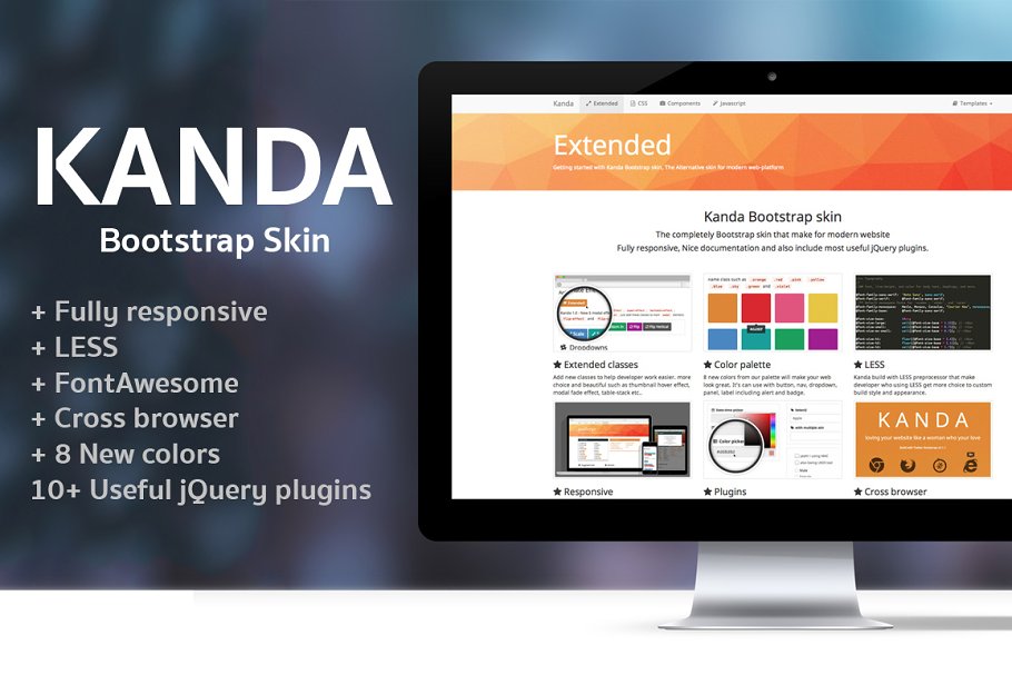 Download Kanda Bootstrap skin