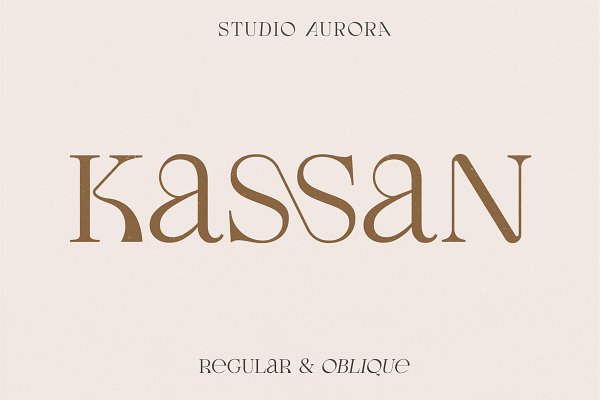 Download Kassan - Luxury Display Serif Font
