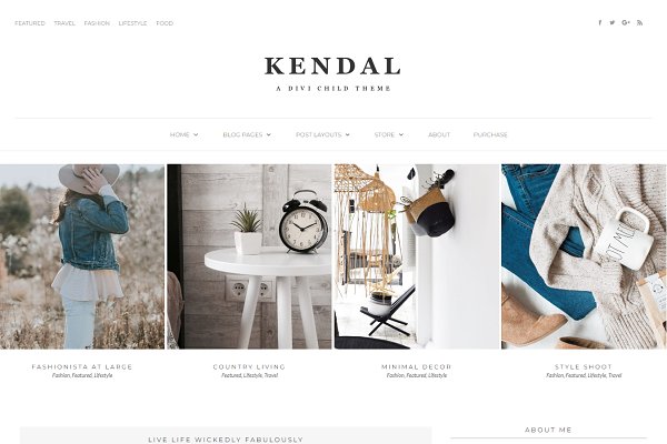 Download Kendal - Divi WordPress Blog theme