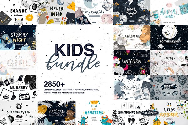 Download Kids Bundle / Graphic & Patterns
