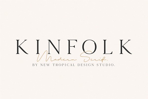Download KINFOLK - Modern Serif Font