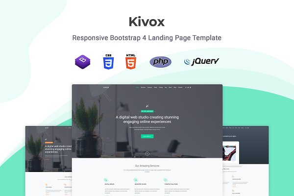 Download Kivox - Landing Page Template