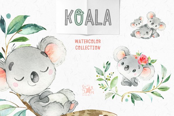 Download Koala. Watercolor Collection