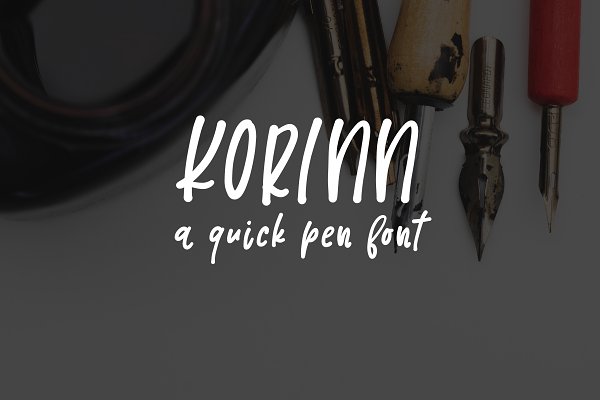 Download Korinn - A Quick Pen Font