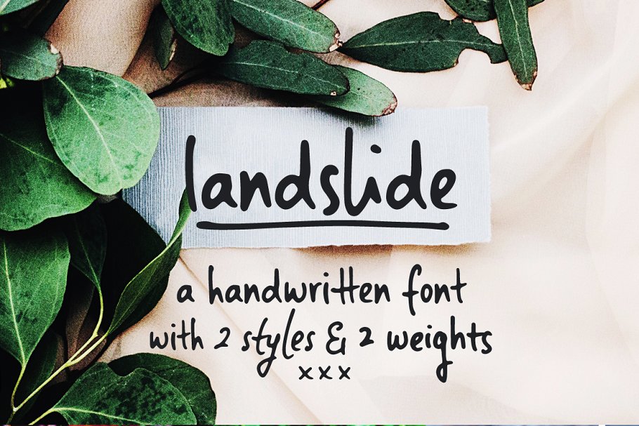 Download Landslide handwritten sans font