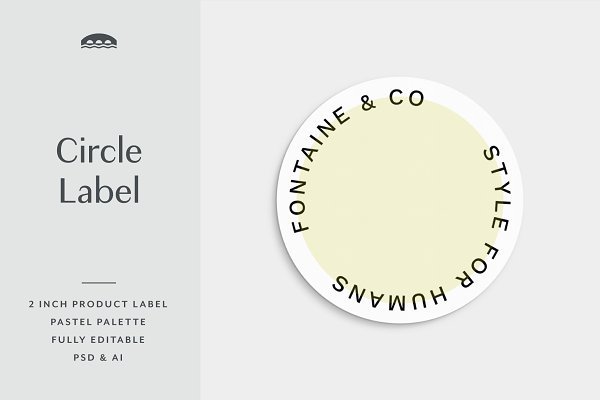 Download Round Product Label