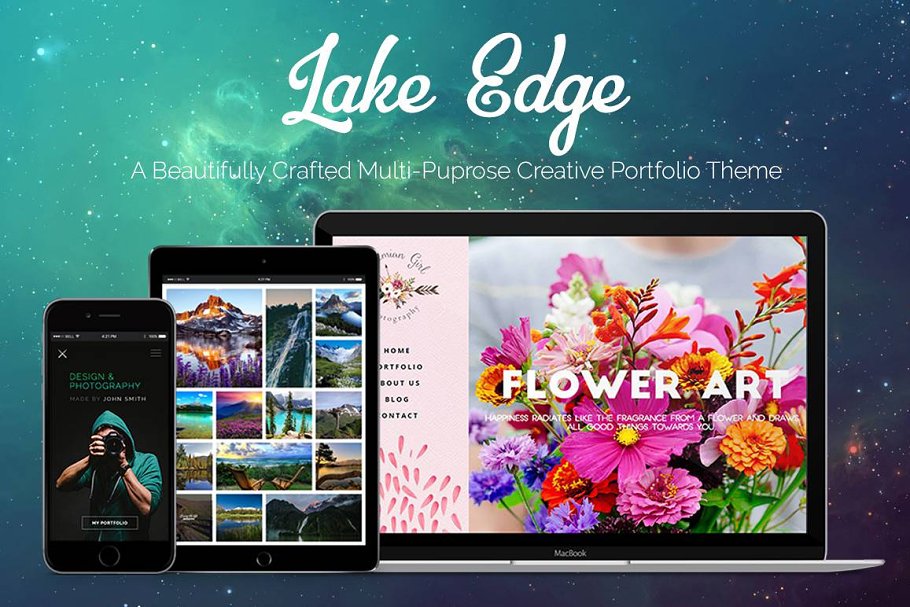 Download LAKE EDGE | Creative Portfolio Theme