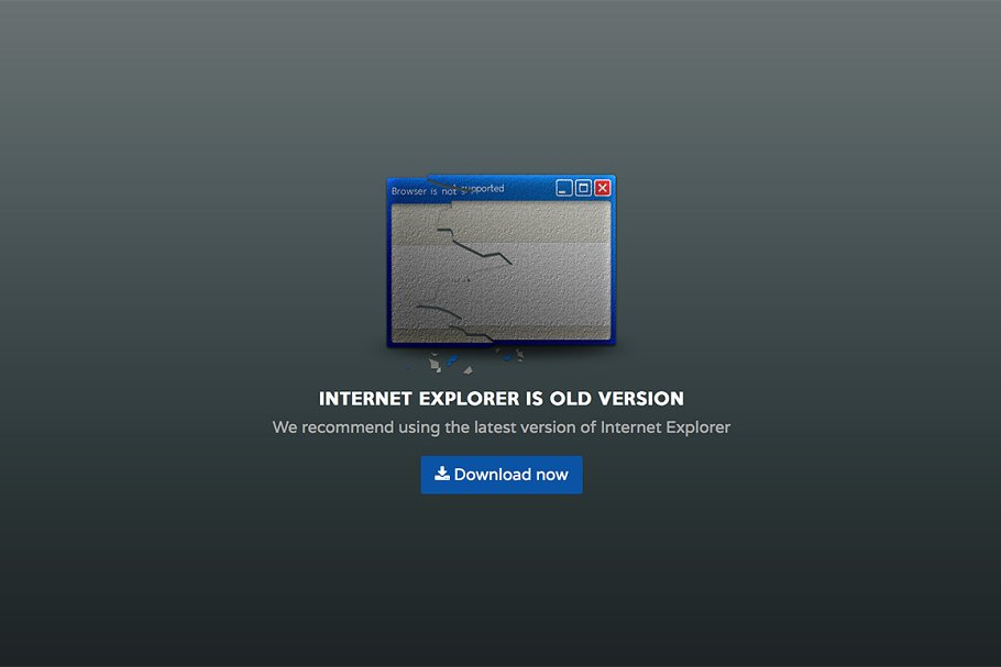 Download IE is old version