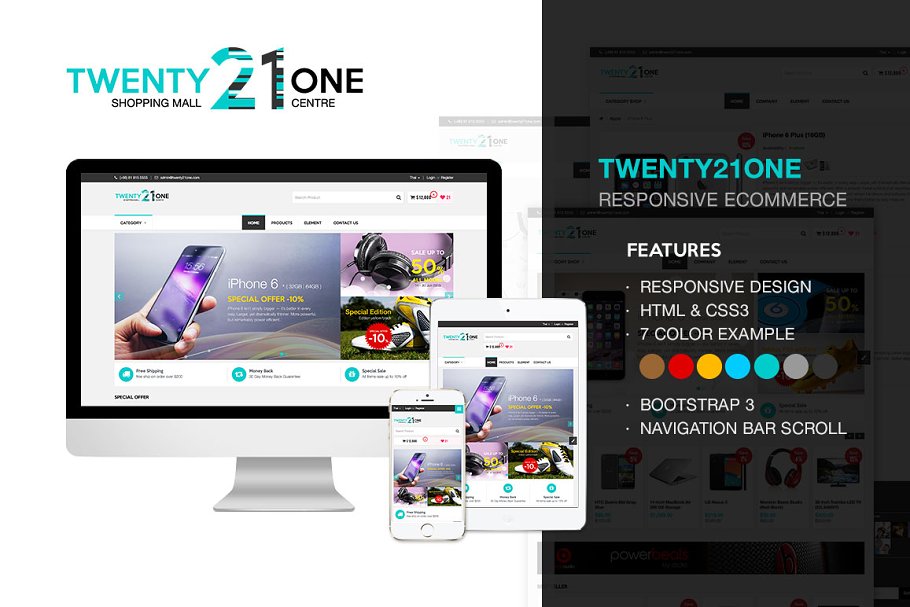 Download Twenty21One - Responsive E-Commerce