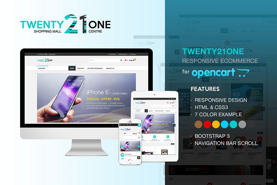 Download Twenty21One - OpenCart