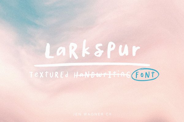 Download Larkspur | A Textured Quotes Font