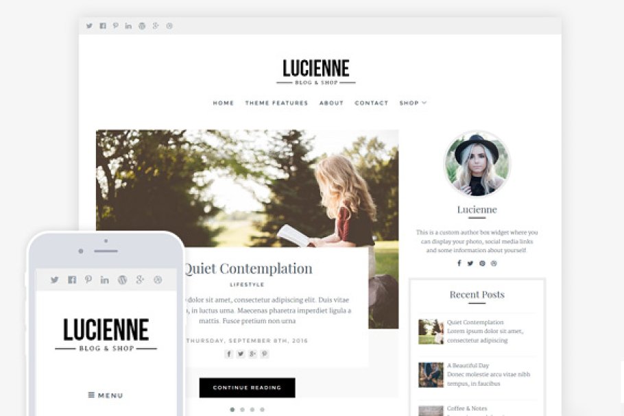 Download Lucienne / Blog & WooCommerce Theme
