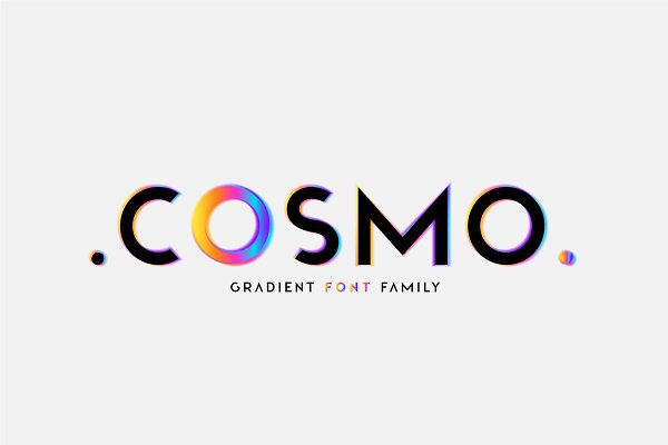 Download Cosmo. OTF-SVG Hologram family.