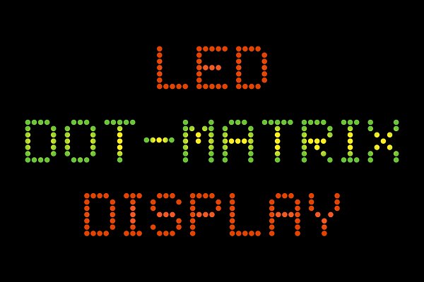 Download LED Dot-Matrix Display Font