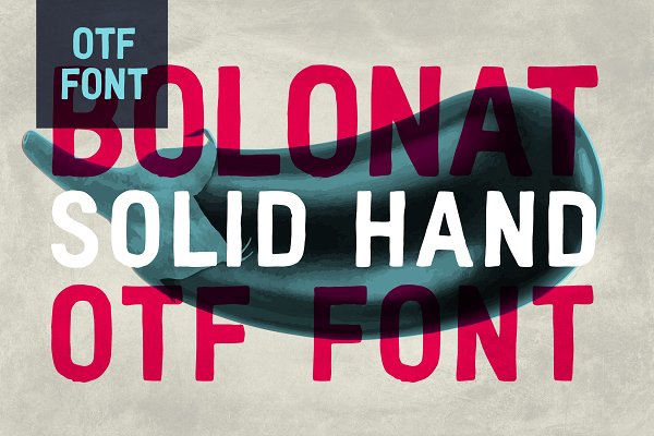 Download Bolonat Solid Hand OTF Font