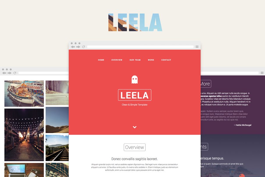Download Leela – One Page HTML Template