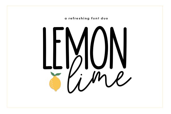 Download Lemon Lime - A Handwritten Font Duo
