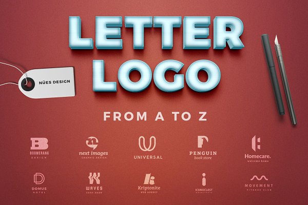 Download Letter logos template from a to z