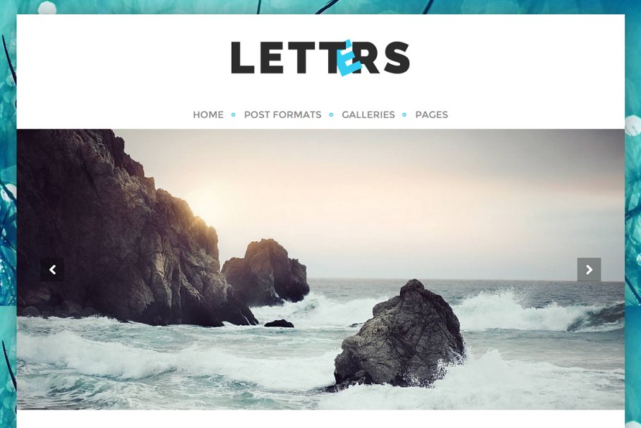 Download Letters- Blogger WordPress Theme