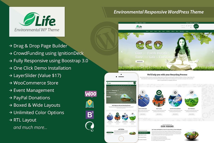 Download Life ECO WordPress Responsive Theme