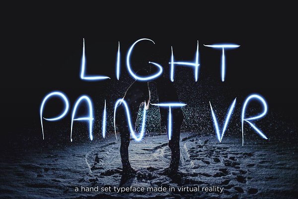 Download Light Paint VR Typeface
