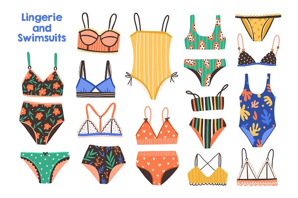 Download Lingerie and swimwear set