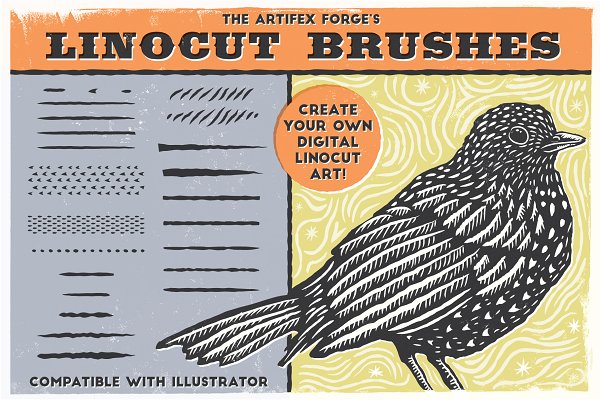 Download Linocut Brushes