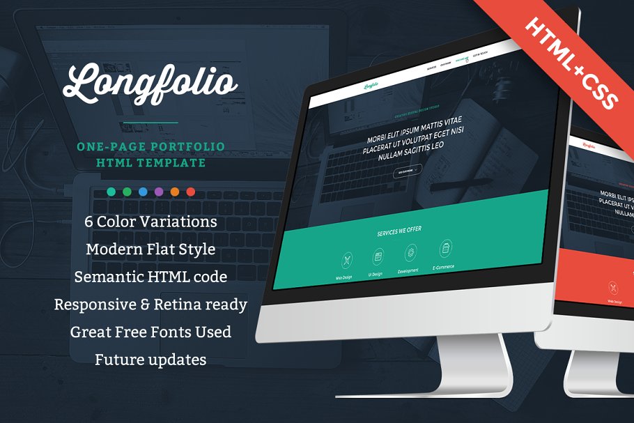 Download Longfolio HTML template