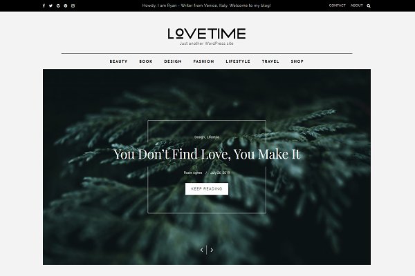 Download LoveTime-WordPress Blog Theme