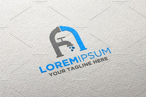Download Letter A Plumbing Logo template