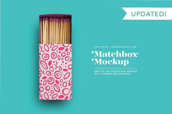 Download Matchbox Product Mockup