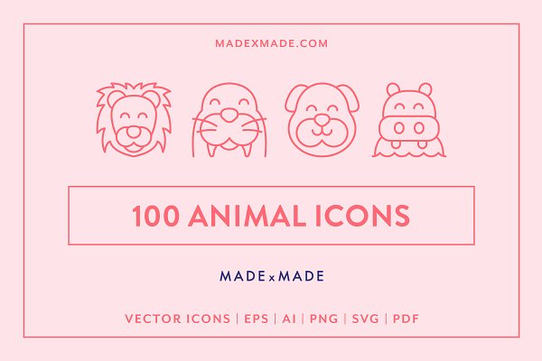 Download Animals Line Icons
