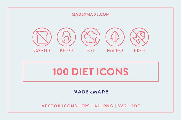 Download Diet Line Icons