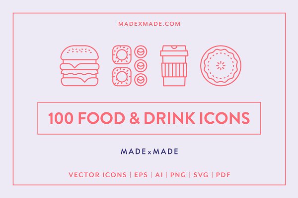 Download Food & Drink Line Icons