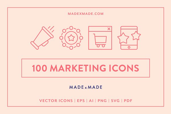 Download Marketing Line Icons