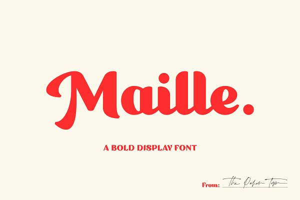 Download Maille - Bold Display Font