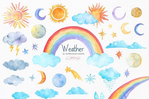 Download Weather clipart. Rainbow clipart