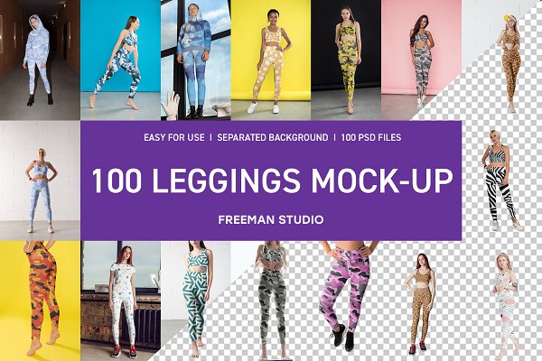 Download 100 Leggings Mock-Up Set