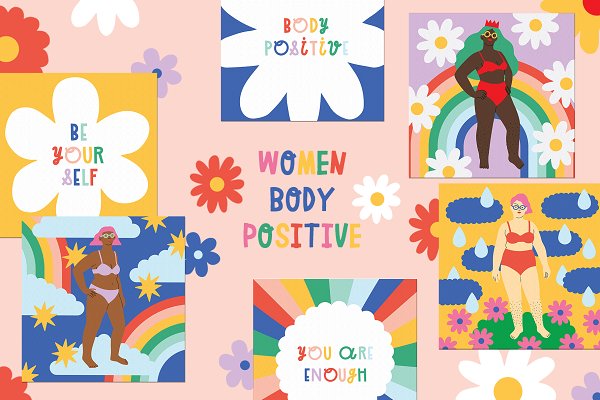 Download "Women Body Positive" Illustrations