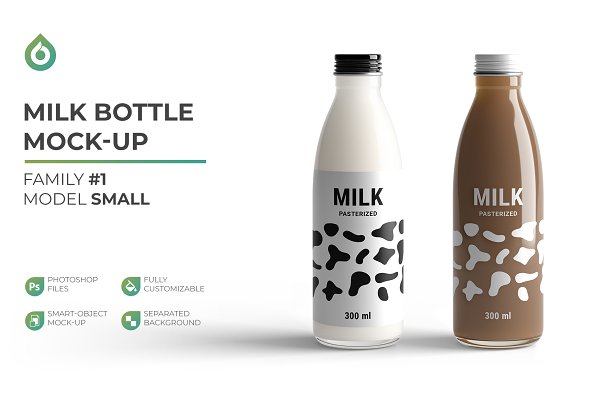 Download Milk Bottle Mockup
