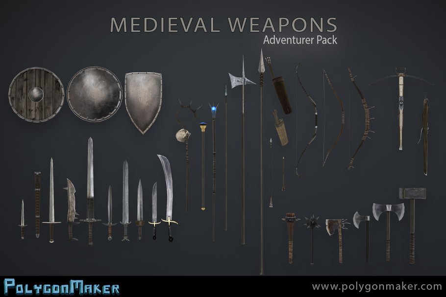 Download Adventurer Pack - Medieval Weapons