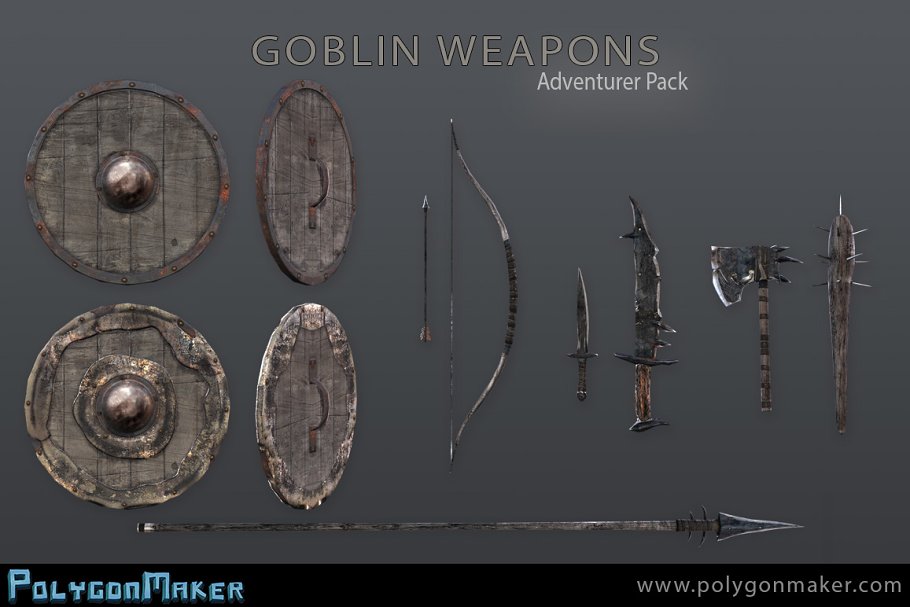 Download Adventurer pack - Goblin Weapons