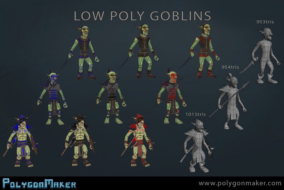 Download Low Poly Goblins