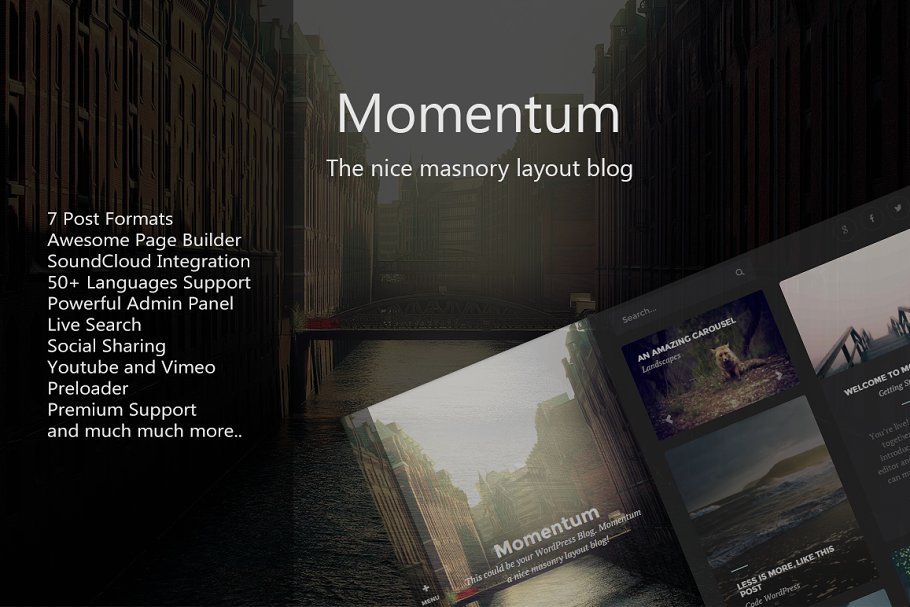 Download Momentum - WordPress Blog Theme