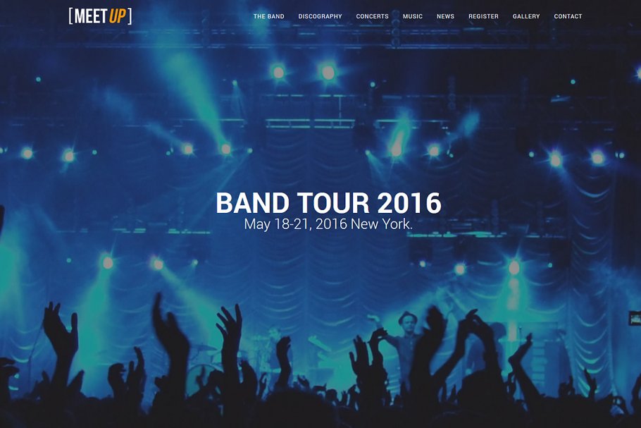 Download Meetup - Meeting Music Band Template