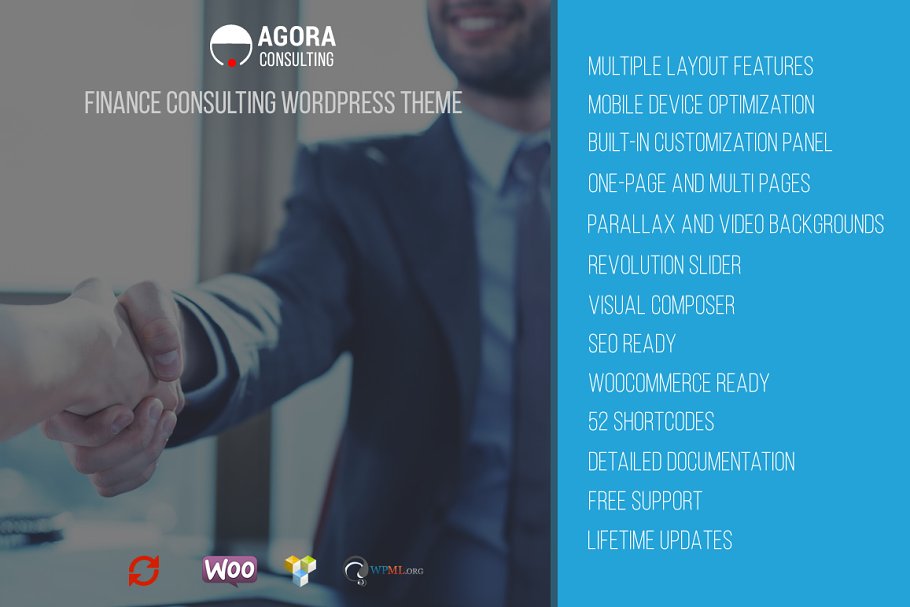 Download Agora - Financial WordPress Theme