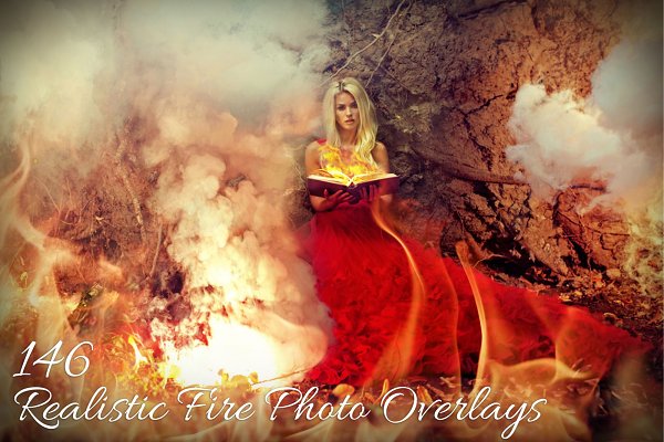 Download 146 Realistic Fire Photo Overlays