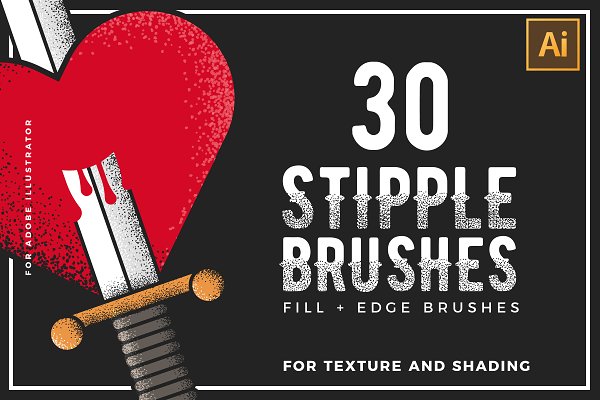 Download Stipple Brushes for Illustrator