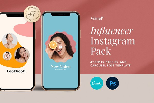 Download Influencer Instagram Pack | PS CANVA